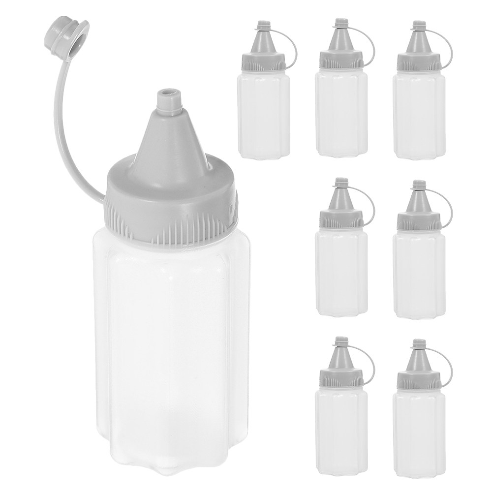 Reusable Bottle - 8 Frascos de Apertar para Cozinha,