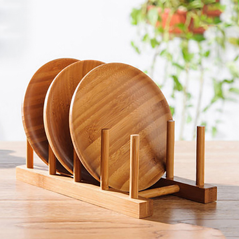 Bamboo Cutlery - Escorredor de cozinha rack prato pote