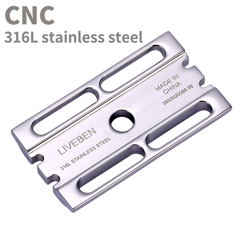 Cnc 316l aço inoxidável borda  - Safety Razor Handle avaliação e preço