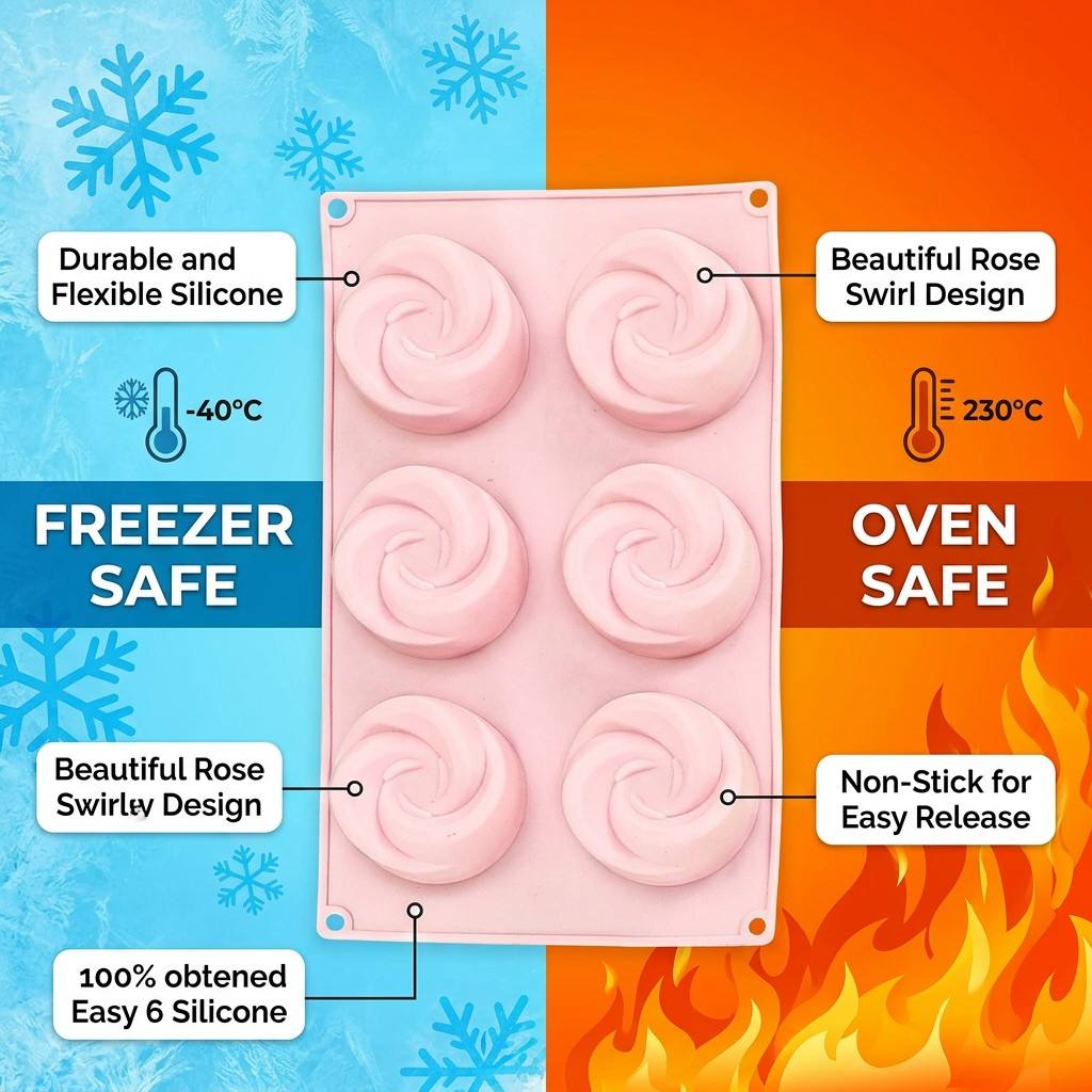 Forma de Silicone com 6 Cavida - Eco Soap avaliação e preço