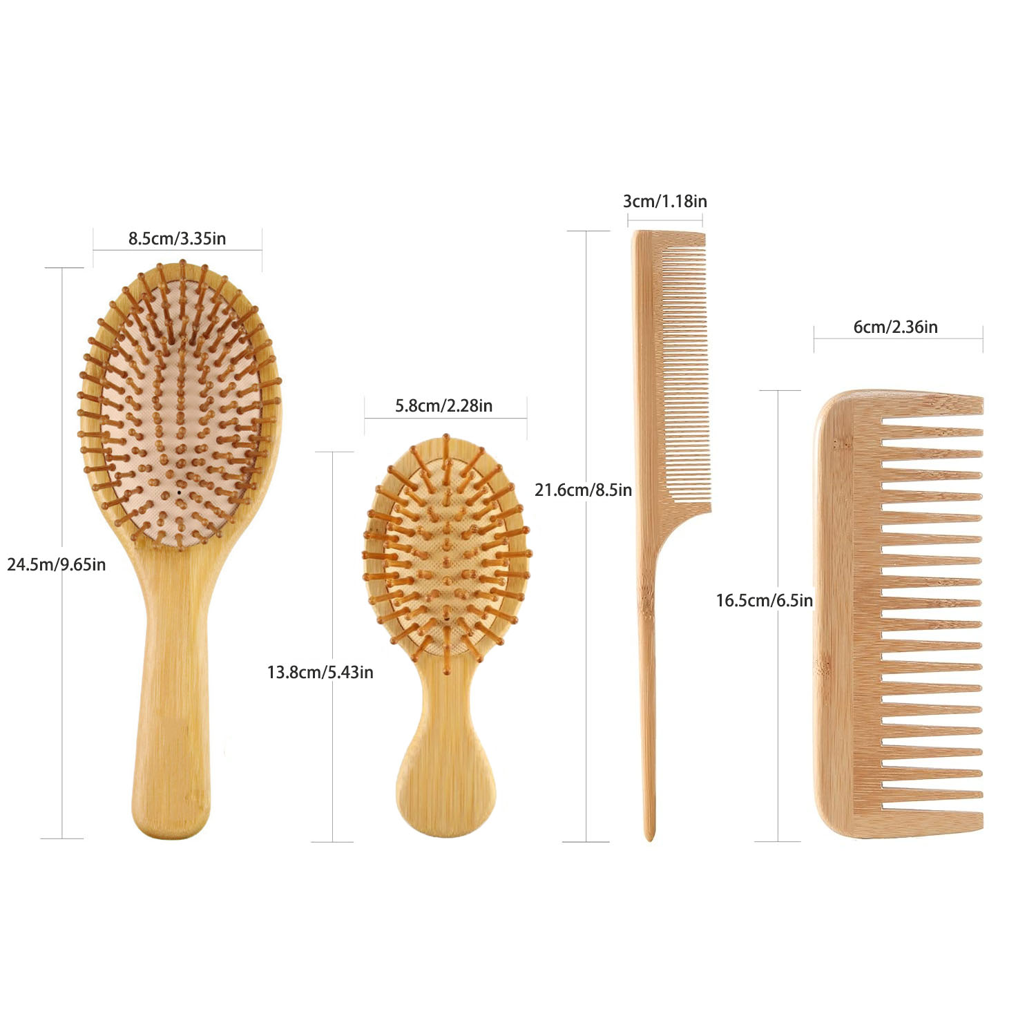 Conjunto de Escovas de Cabelo  - Bamboo Toothbrush avaliação e preço